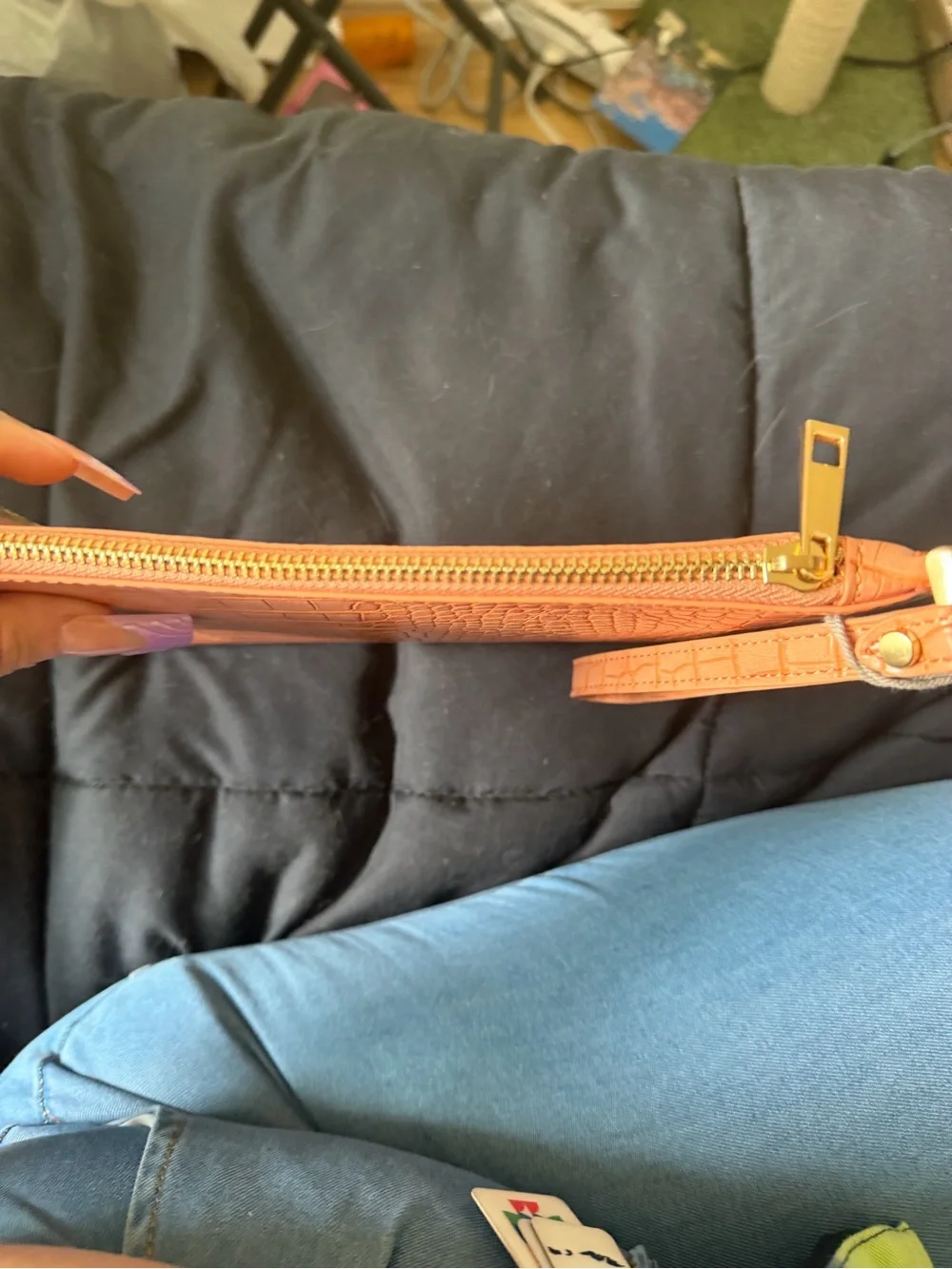 A New Day Light Peach Wristlet